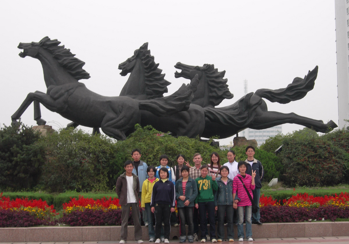 Teaching Photo Albums Teaching Photo Albums I teach in China. Here are some pictures of the students, and sometimes of me.